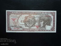 BRAZIL 5 CRUZEIRO 1961 NEW UNC