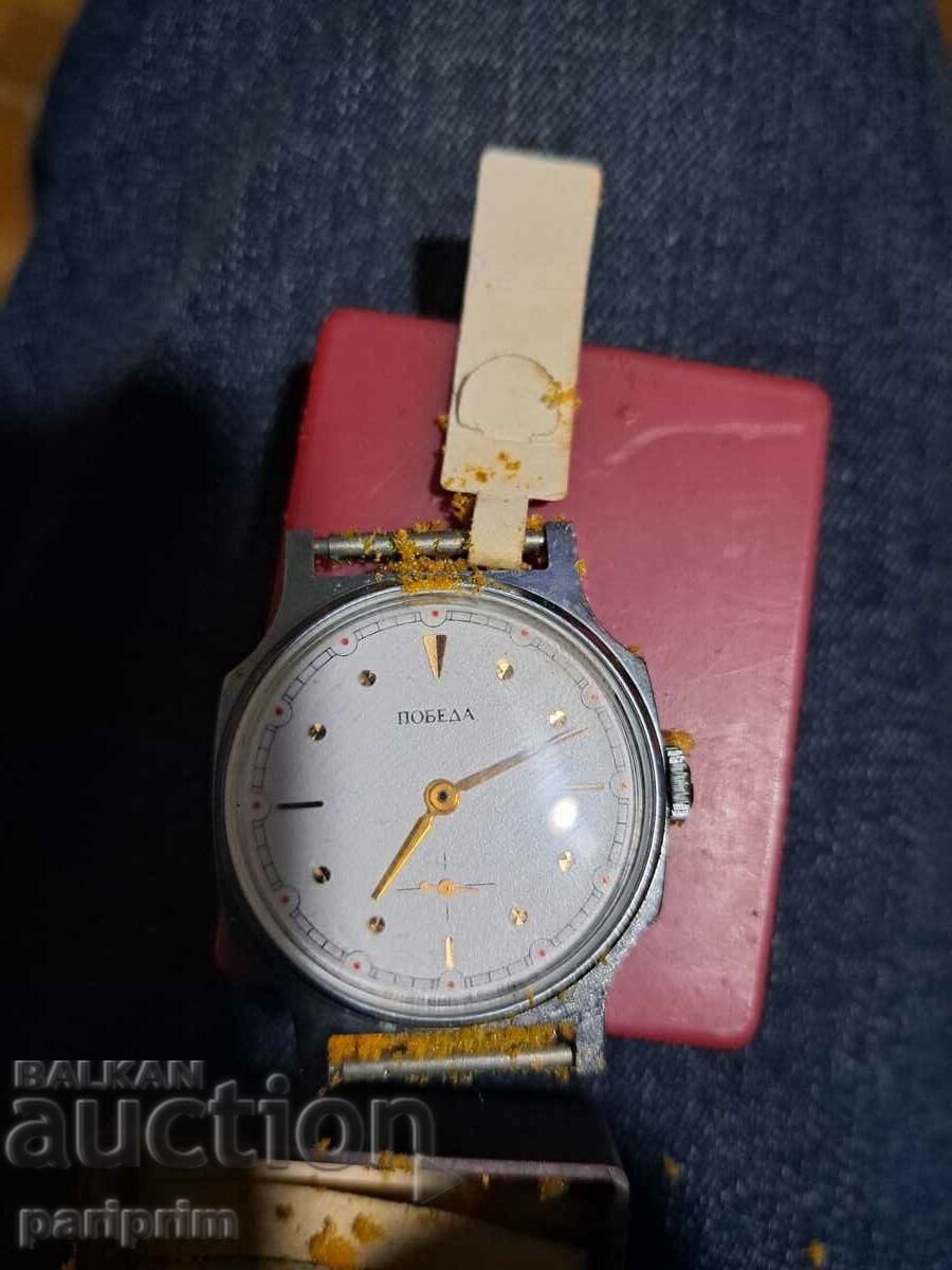 Brand new POBEDA watch, in original condition. Box, HANDMADE