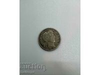 Сребърна американска монета буква S One Dime - 1911 г.