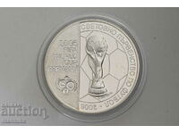 2003 Световно първенство футбол 5 Лева Сребърна Монета БЗЦ