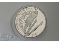 2001 Winter Olympic Games 10 Lev Silver Coin BZC