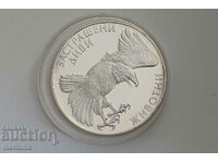 Moneda jubiliară de argint 100 BGN 1992 Rocky Eagle