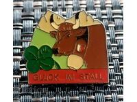 Badge. Switzerland Cattle Cows - Glück im Stall Swiss