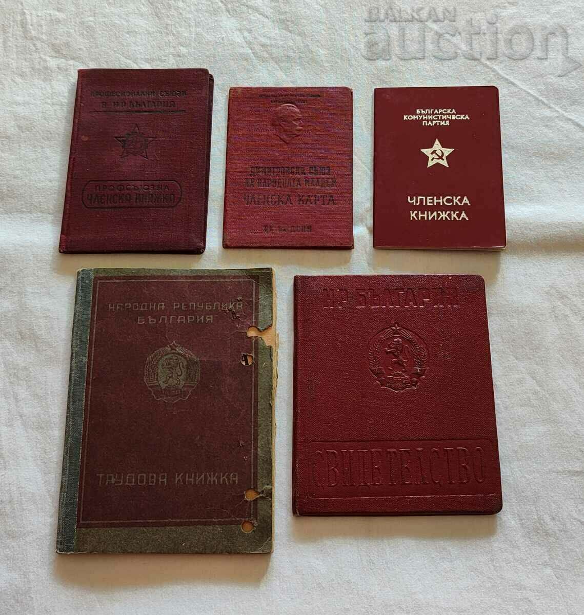 DOCUMENTE PERSONALE NR BULGARIA LOT 5 NUMERE