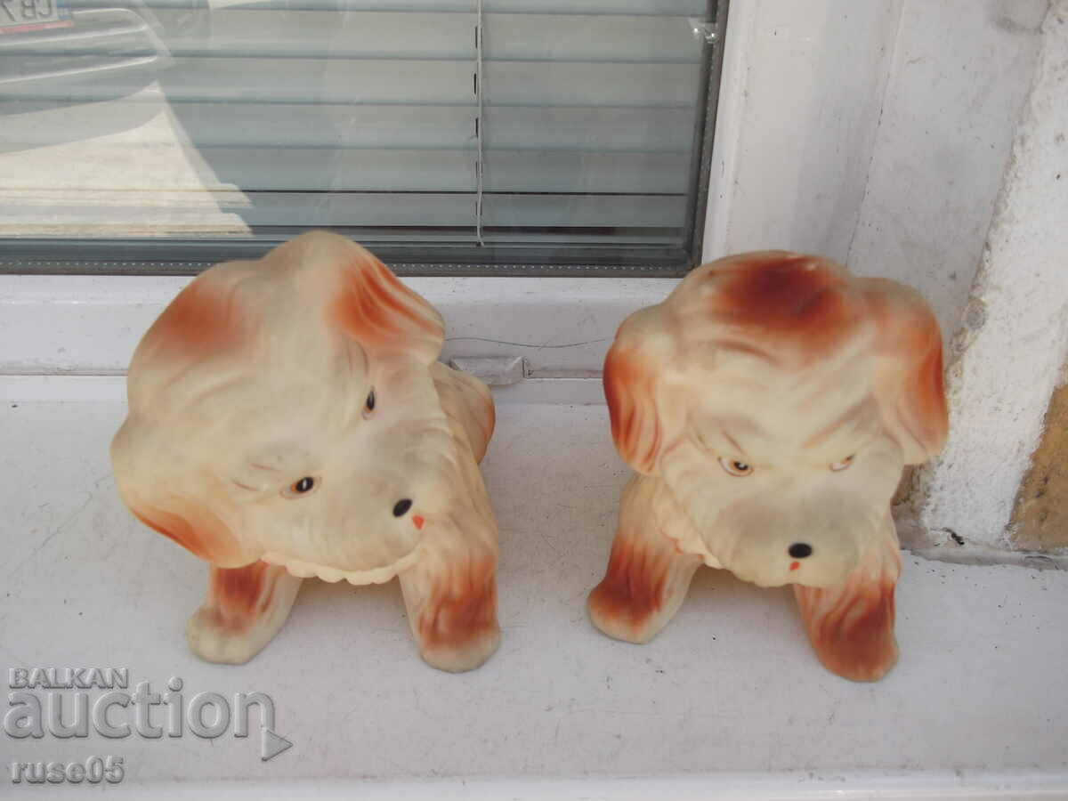 Lot of 2 pcs. rubber whistle puppies - 5 Lot of 2 pcs. rubber whistle puppies - 5