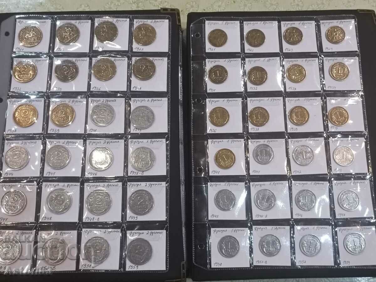 Super collection of French francs