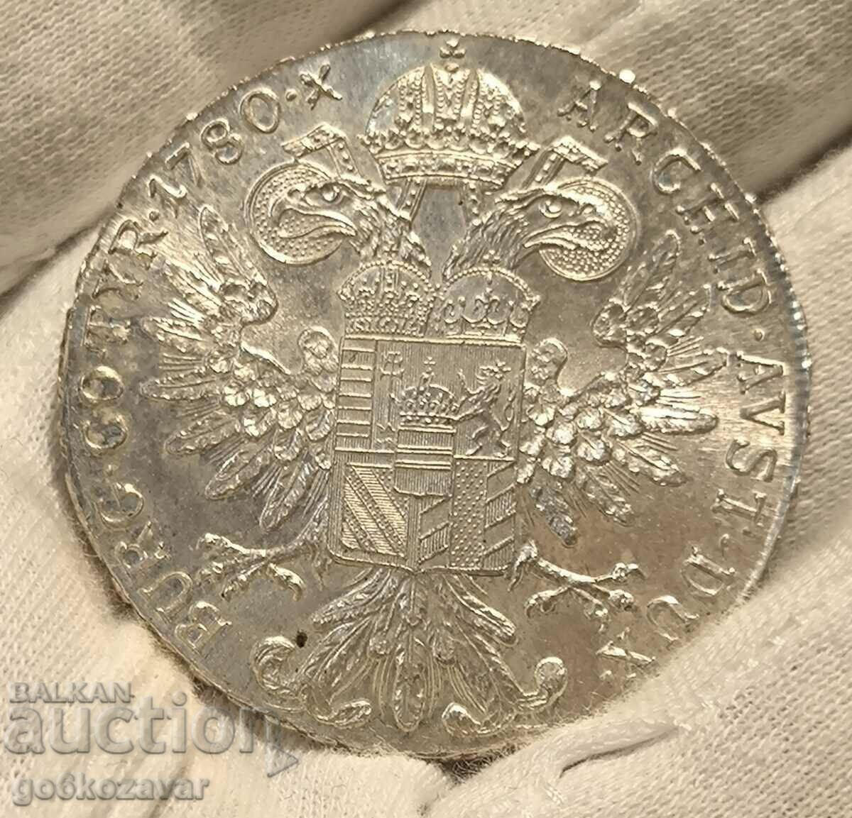 Талер Австрия М.Терезия 1780г Сребро UNC! - 5 Талер Австрия М.Терезия 1780г Сребро UNC! - 5