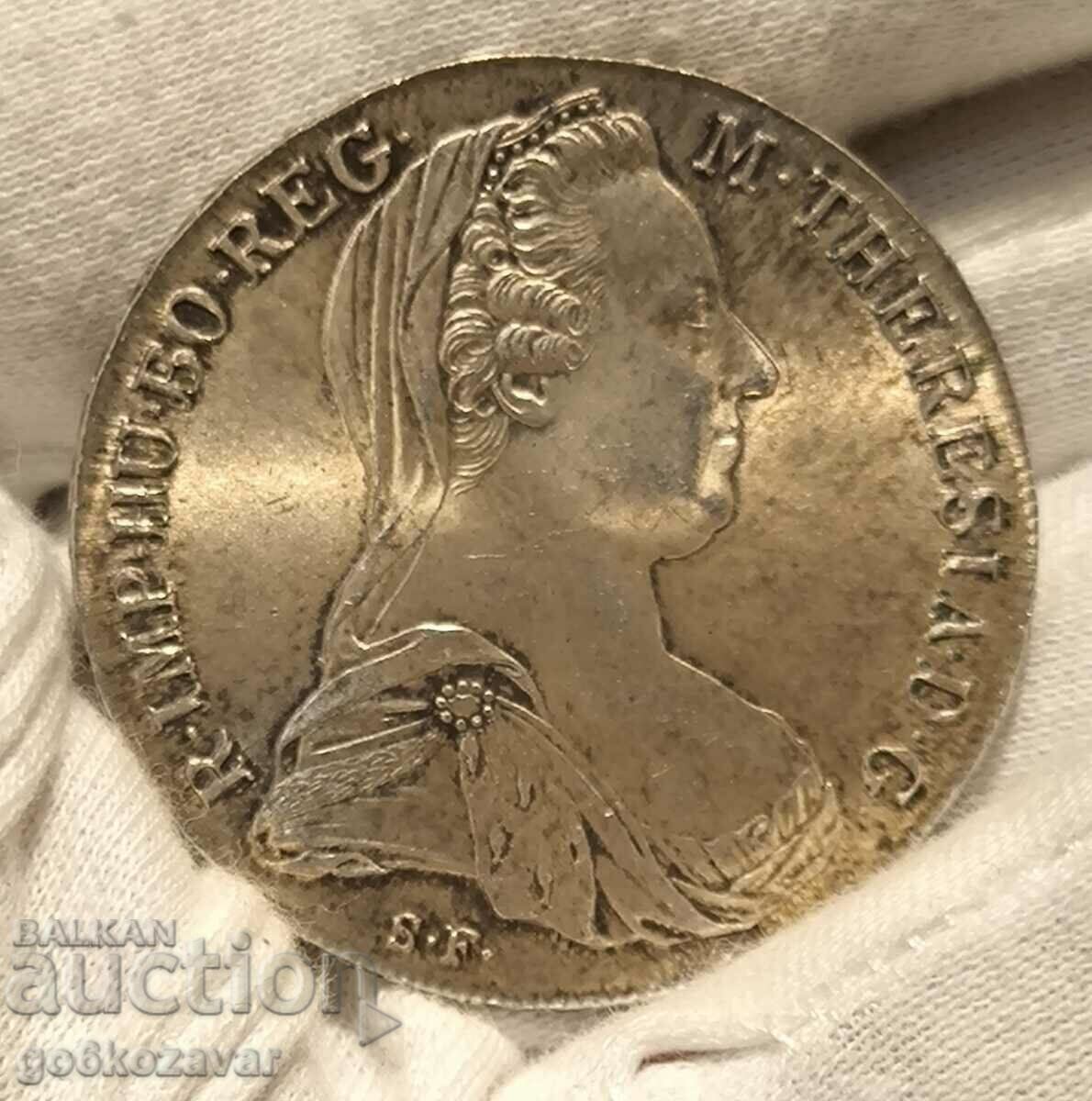 Licitație Thaler Austria M. Theresia 1780 Argint UNC! Licitație Thaler Austria M. Theresia 1780 Argint UNC!