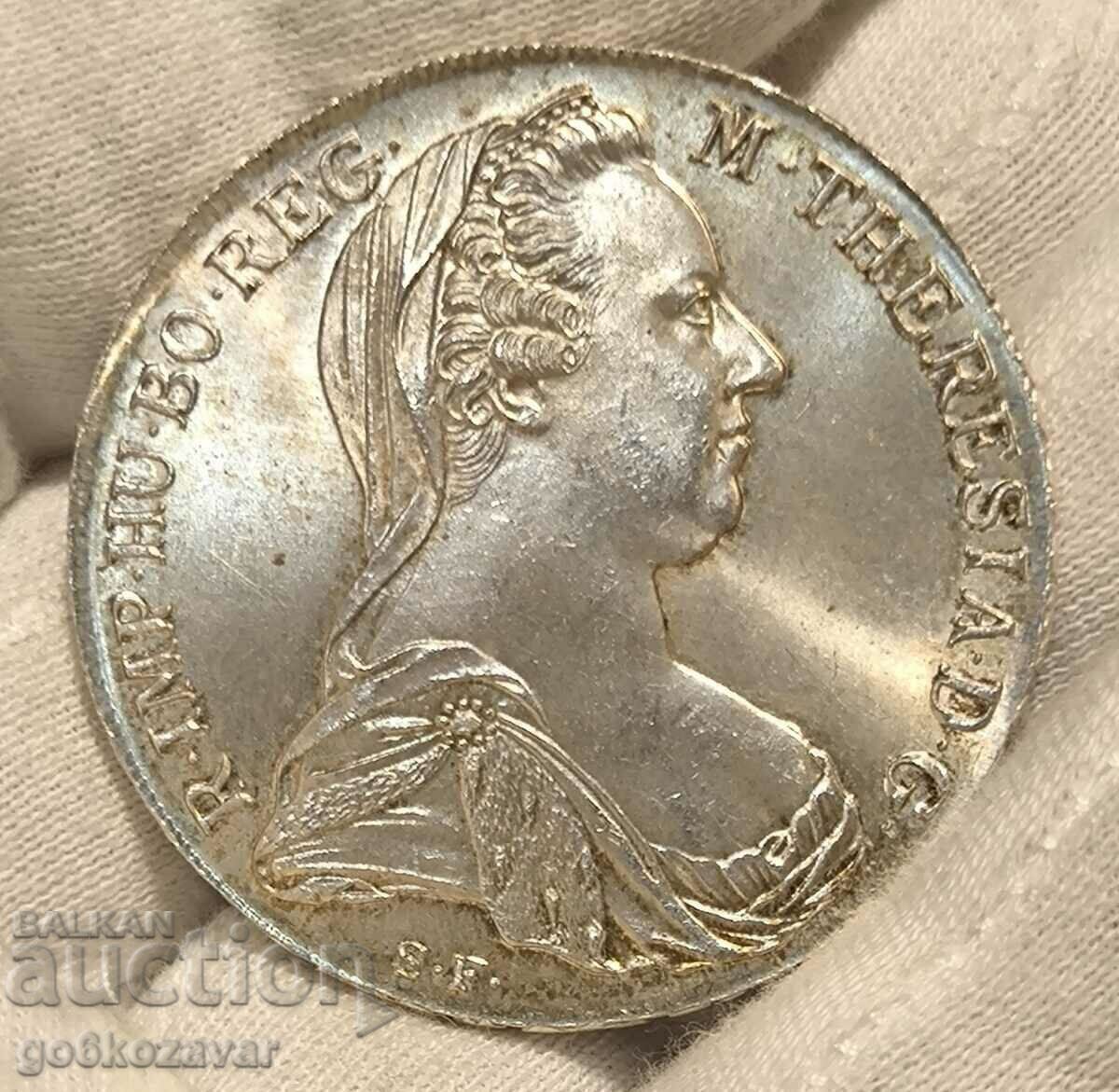 Auction  Thaler Austria M. Theresia 1780 Silver UNC!