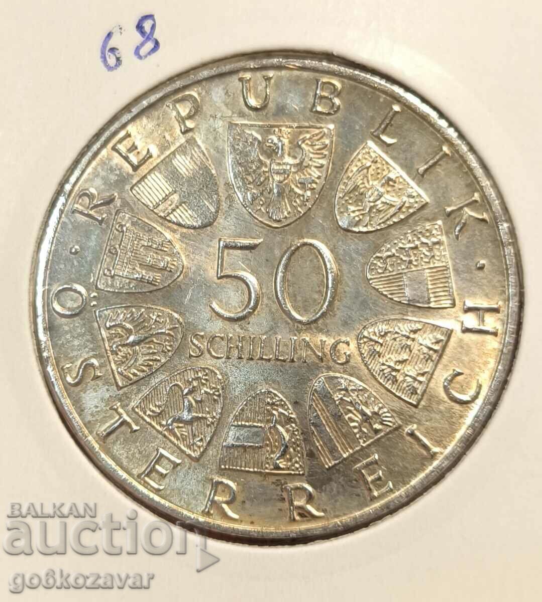 Austria 50 Shillings 1971 Silver 0.900