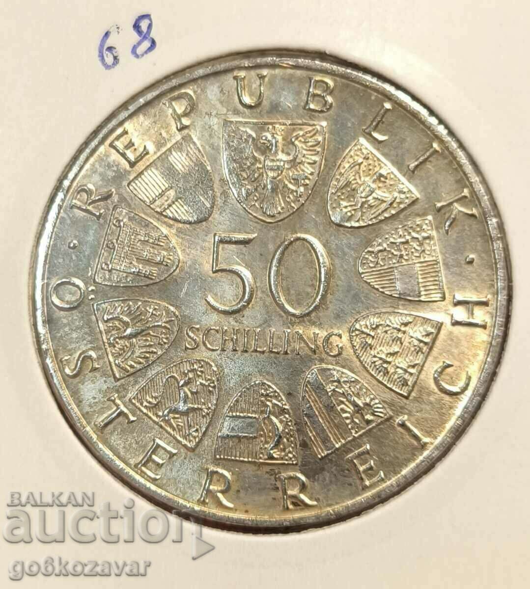 Austria 50 șilingi 1971 Argint 0,900