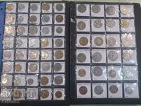 Collection of exotic coins 64 pcs