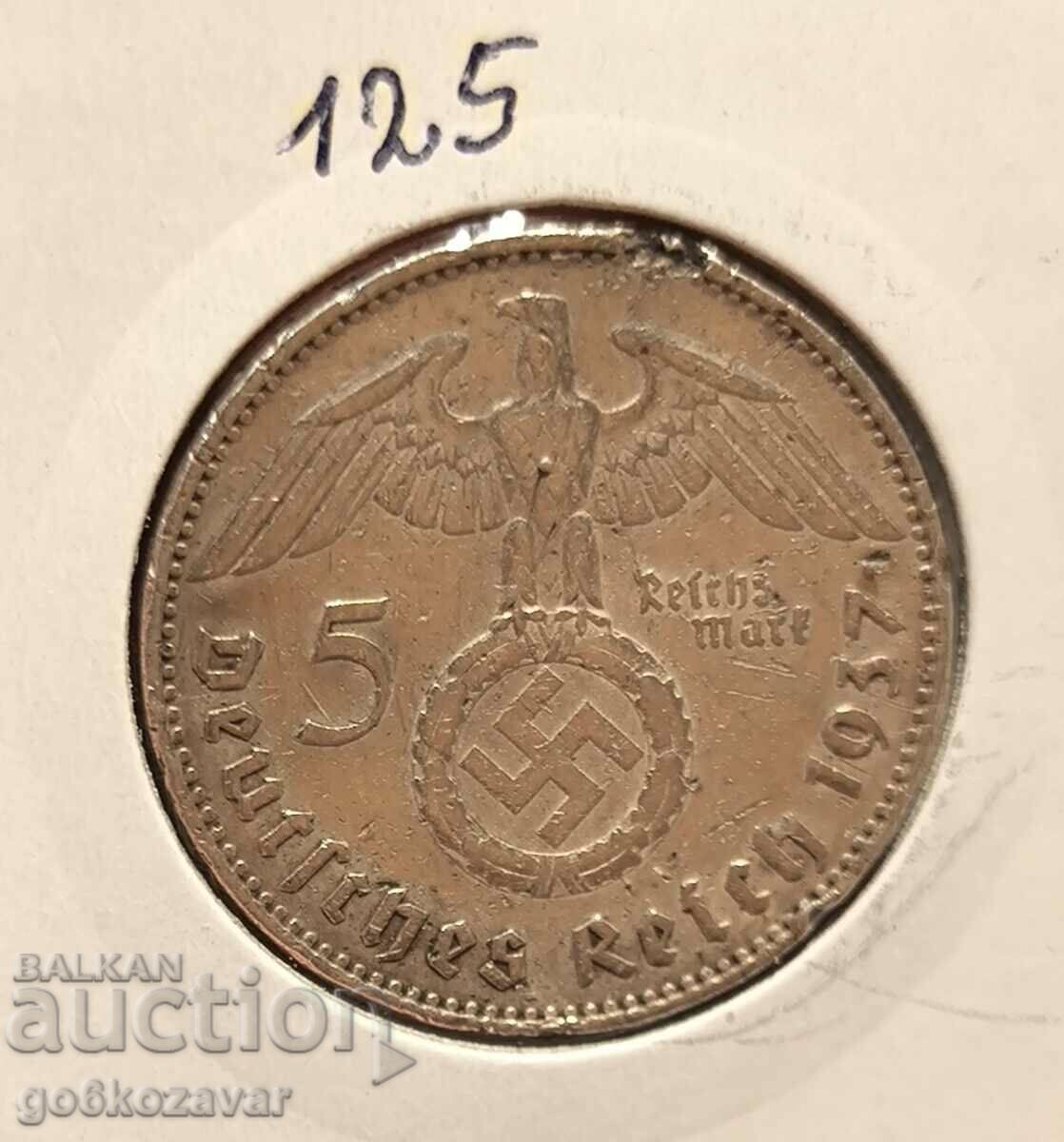 Γερμανία Τρίτο Ράιχ 5 γραμματόσημα 1937 Ασήμι!