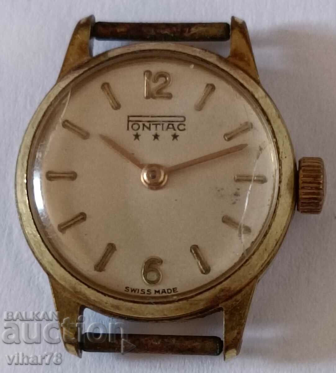 Auction  LADIES PONTIAC GOLD WRIST WATCH