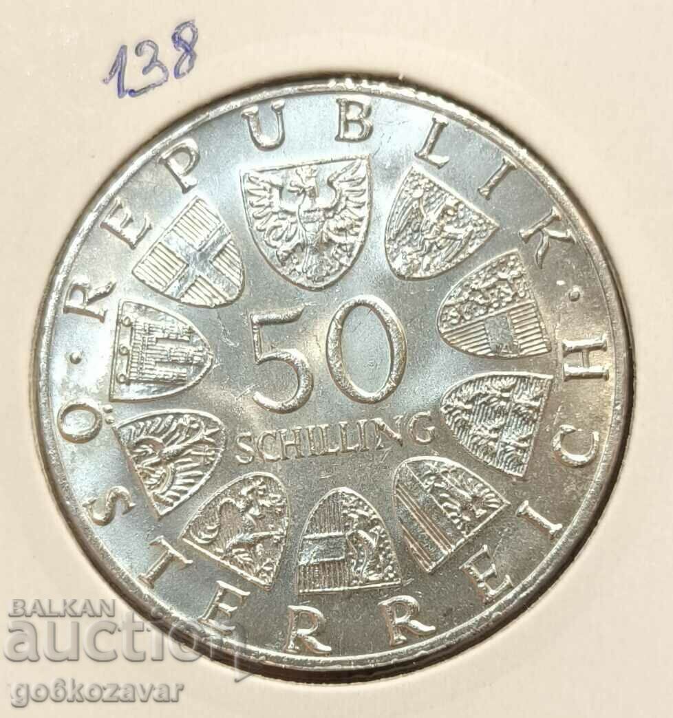 Austria 50 Shillings 1978 Silver