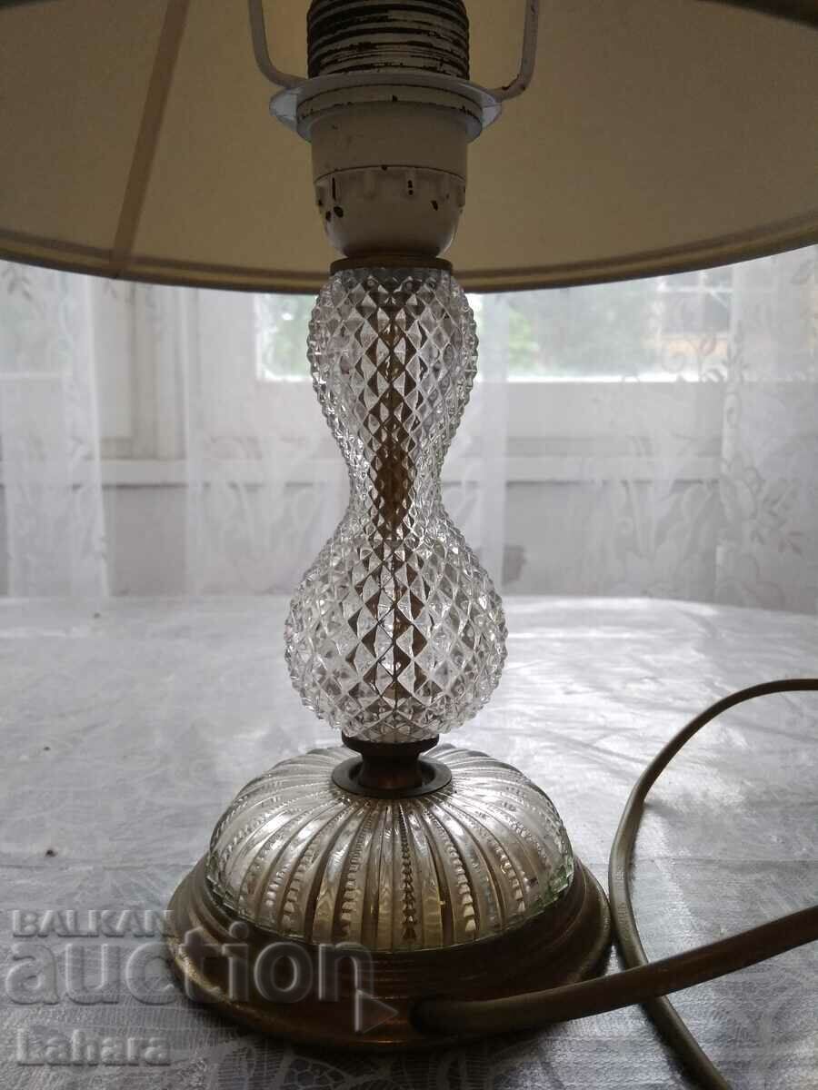 Auction Night, table lamp glass without lampshade is Auction Night, table lamp glass without lampshade is