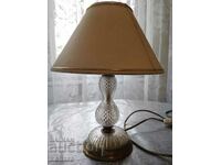 Lampă de noapte, de masă, din sticlă, fără abajur