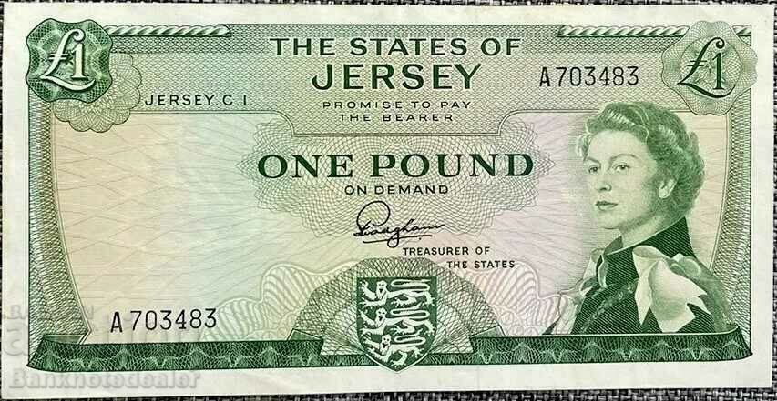 Jersey 1 Pound 1963 Pick 8a Ref 3483
