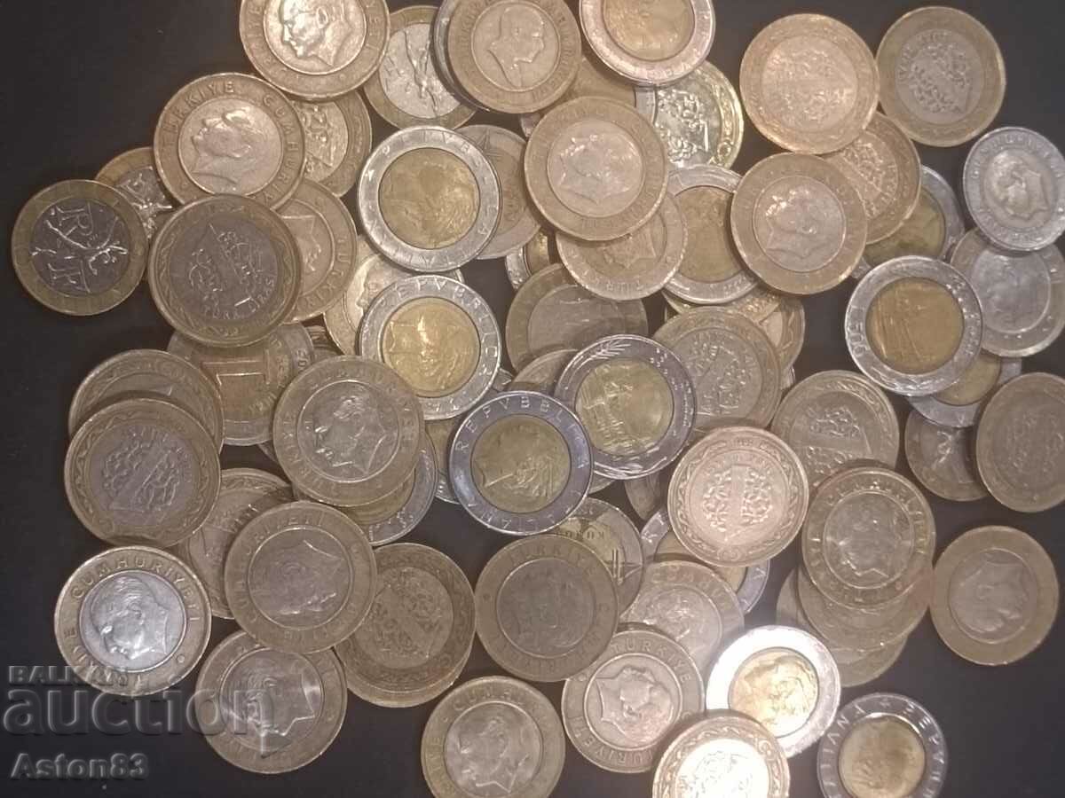Биметални монети 70 бр