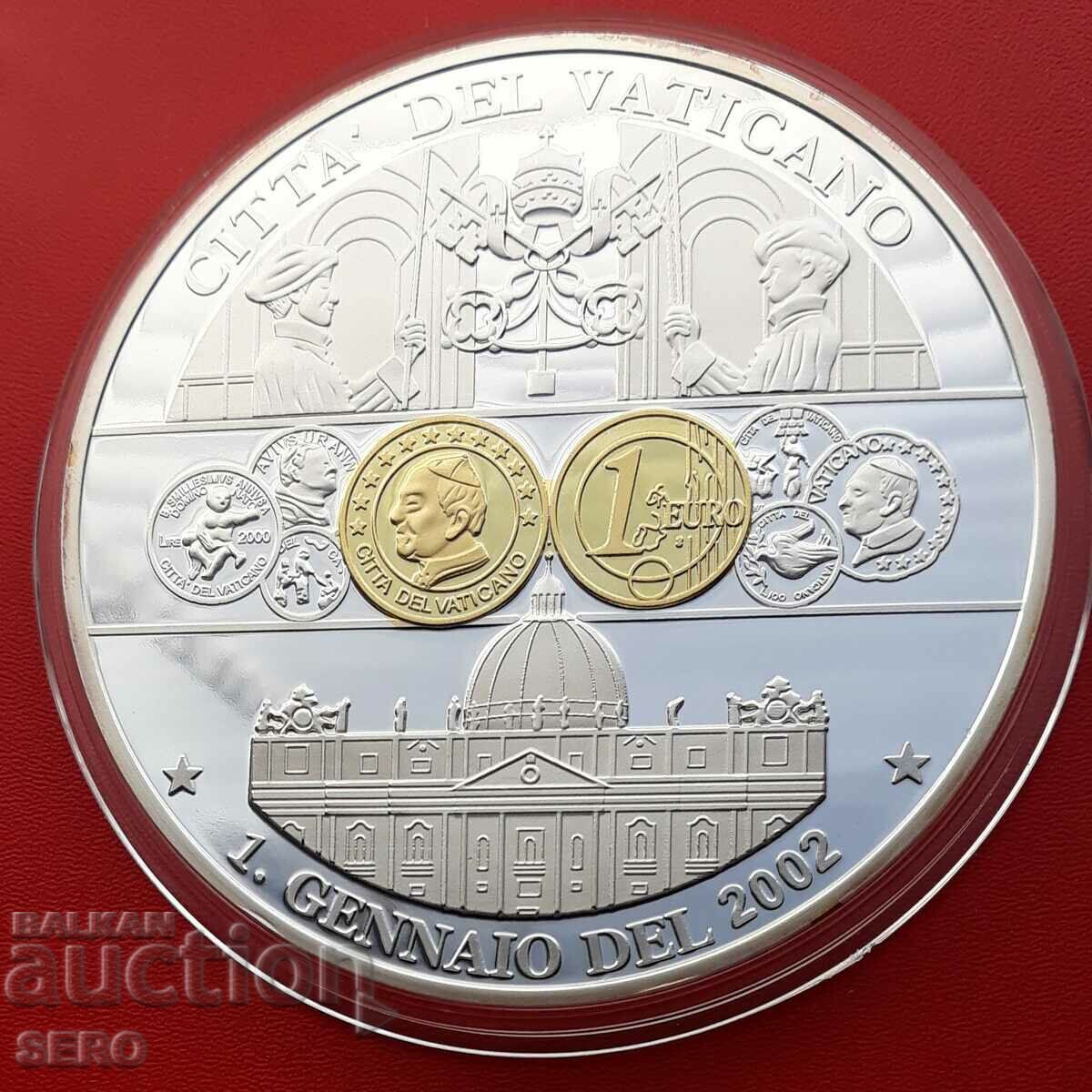 Ватикана-голям и красив медал  2013-посребрен-тираж 9999 бр