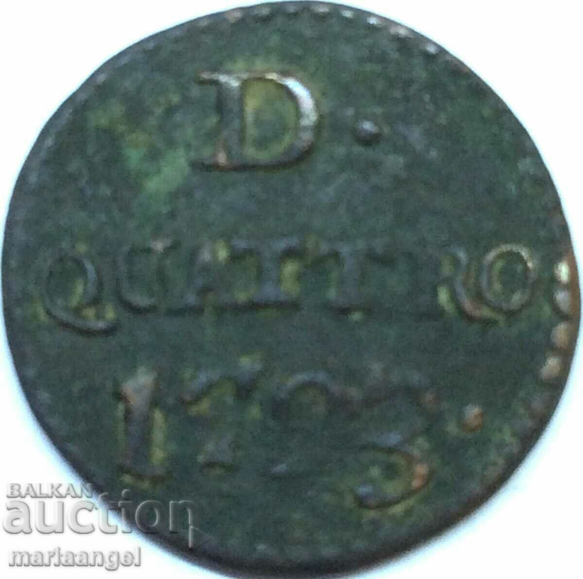 4 denarii 1793 Genoa Italy