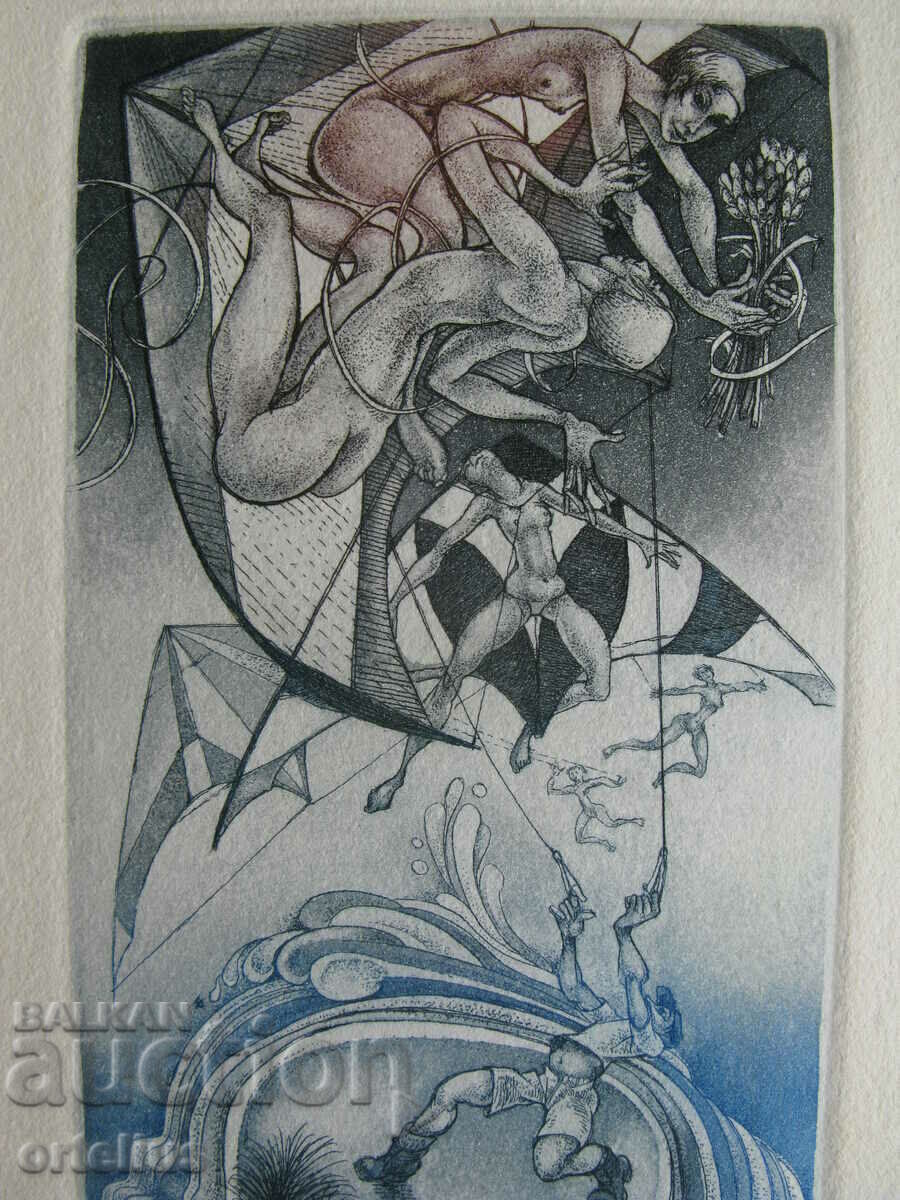 Graphics Engraving Bookplate Erotic Hedwig Pauwels