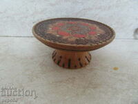 SOUVENIR PYROGRAPHED TABLE - EARLY SOC