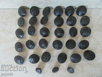 30 pcs. LARGE and 3 pcs. SMALL BAKELITE BUTTONS - BNA
