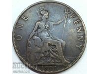 Великобритания 1 пени 1901 30мм бронз