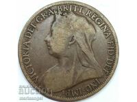 Marea Britanie 1 penny 1901 30mm