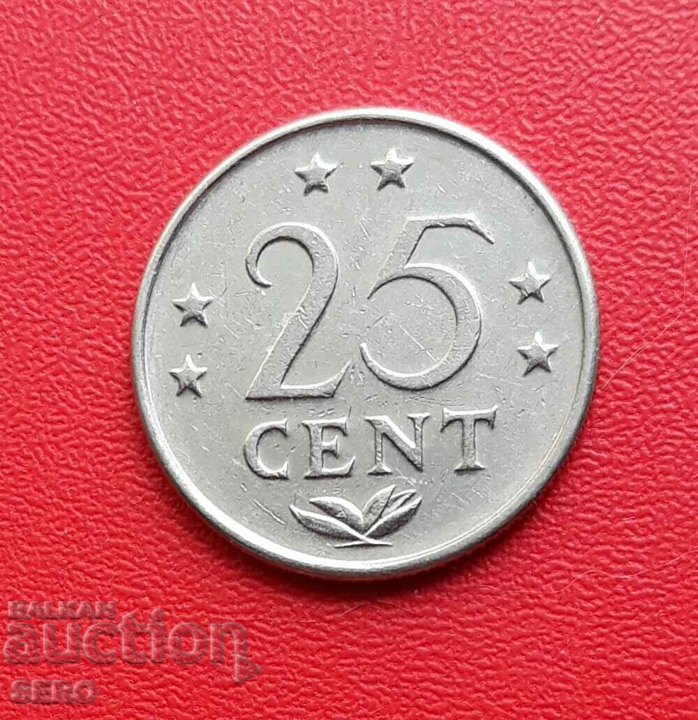 Netherlands Antilles-25 cents 1971