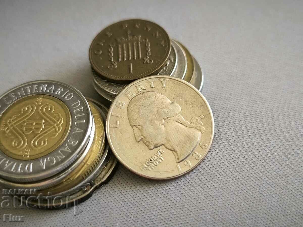 Coin - USA - 1/4 (Quarter) Dollar | 1986 with price 1.80 BGN | € 0.92 Coin - USA - 1/4 (Quarter) Dollar | 1986 with price 1.80 BGN | € 0.92