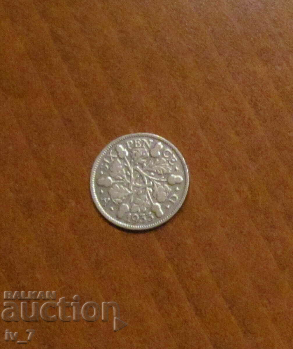 6 PENCE 1933 GREAT BRITAIN, GEORGE V - SILVER