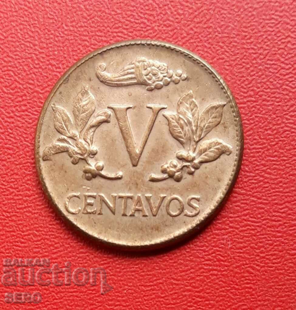 Колумбия-5 центавос 1965-отл.запазена