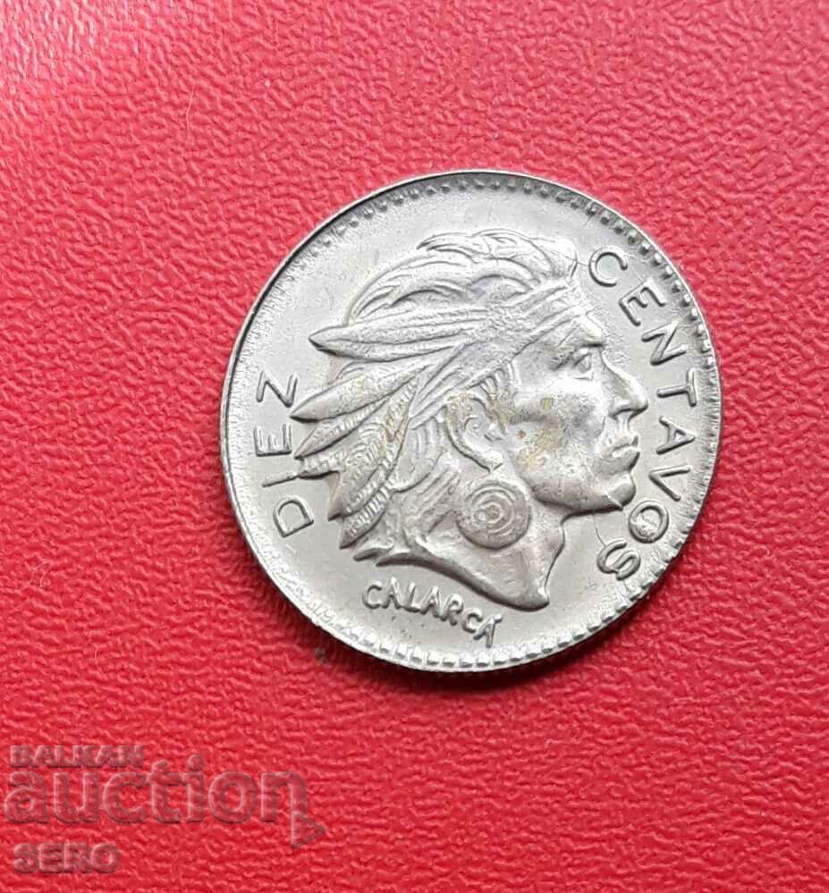 Colombia-10 centavos 1964-ext. preserved
