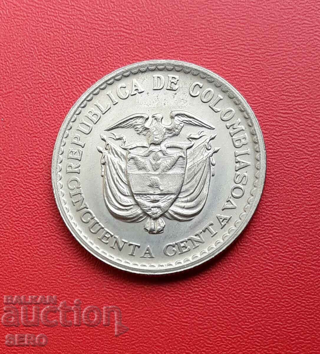 Colombia-50 centavos 1965-ext. preserved
