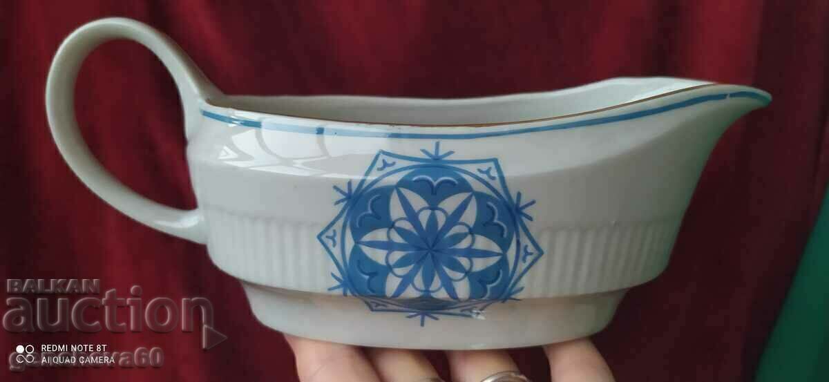 Auction  IZIDA Large platter and sauce boat - Bulgarian porcelain