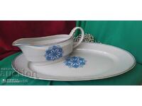 Large platter and saucer - Bulgarian porcelain