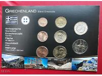 Greece-SET 2004-2010 of 8 euro coins