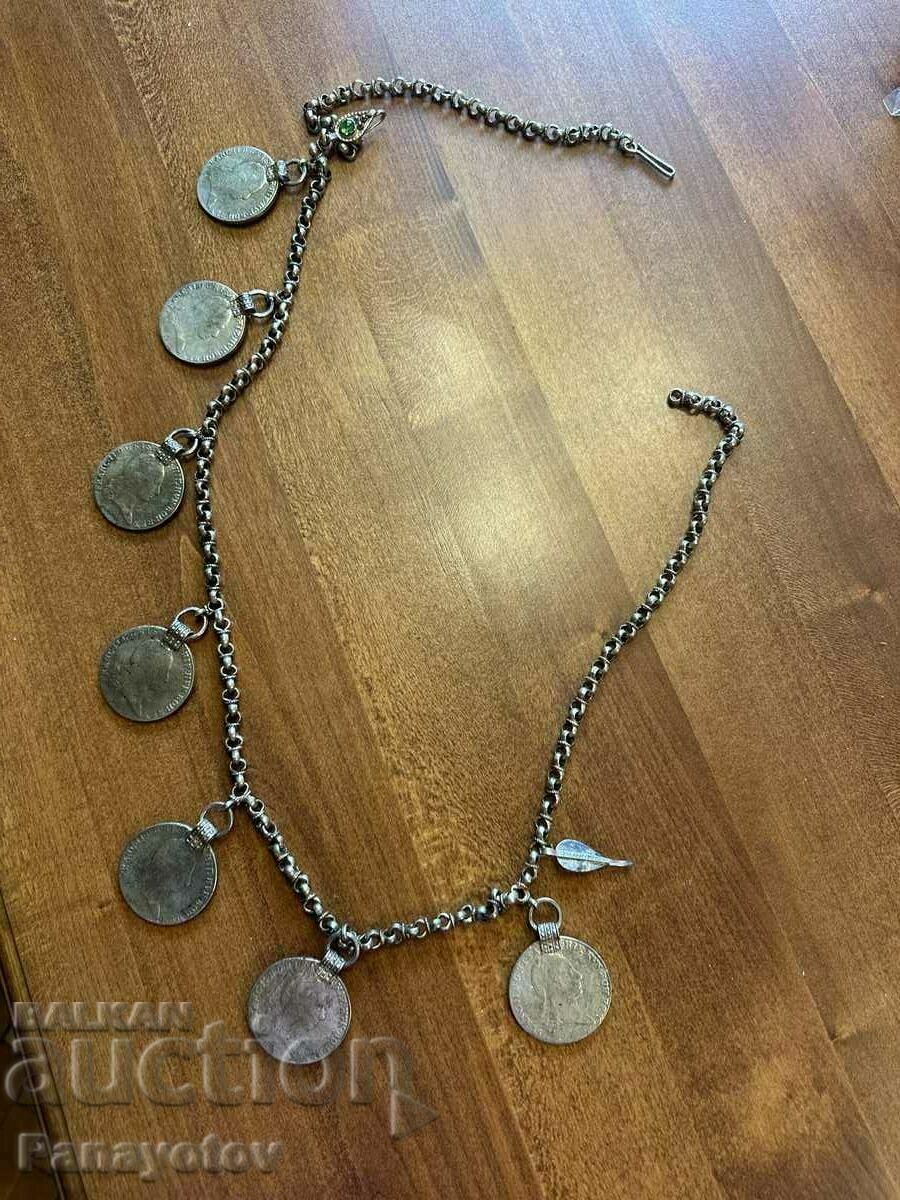 НИЗАЛКА СРЕБРО ТАЛЕРИ МИЯЧКА НОСИЯ ГАЛИЧНИК ДЕБЪРСКА ΠΑΦΤИ с цена 1680.00 лв. | € 858.97