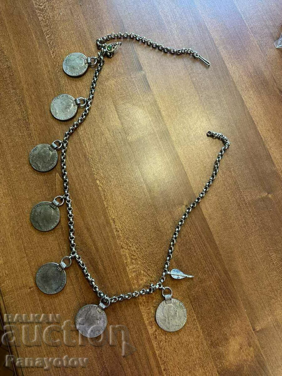 Аукцион НИЗАЛКА СРЕБРО ТАЛЕРИ МИЯЧКА НОСИЯ ГАЛИЧНИК ДЕБЪРСКА ΠΑΦΤИ