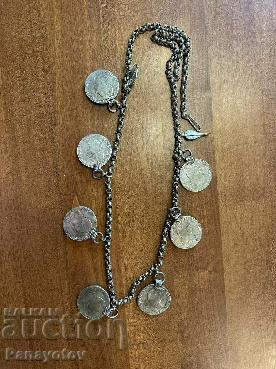 Доставка на НИЗАЛКА СРЕБРО ТАЛЕРИ МИЯЧКА НОСИЯ ГАЛИЧНИК ДЕБЪРСКА ΠΑΦΤИ