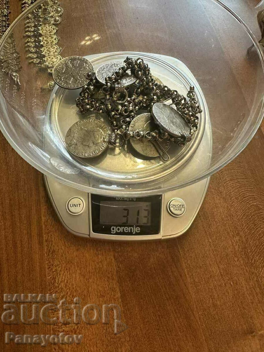 НИЗАЛКА СРЕБРО ТАЛЕРИ МИЯЧКА НОСИЯ ГАЛИЧНИК ДЕБЪРСКА ΠΑΦΤИ - 7