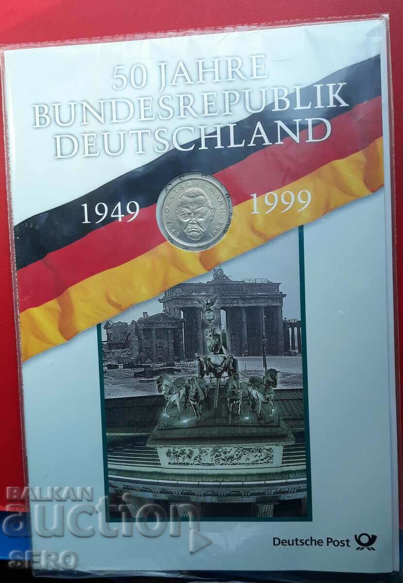Γερμανία-2 γραμματόσημα 1994 D-Munich και ταχυδρομικό μπλοκ σε όμορφο φάκελο