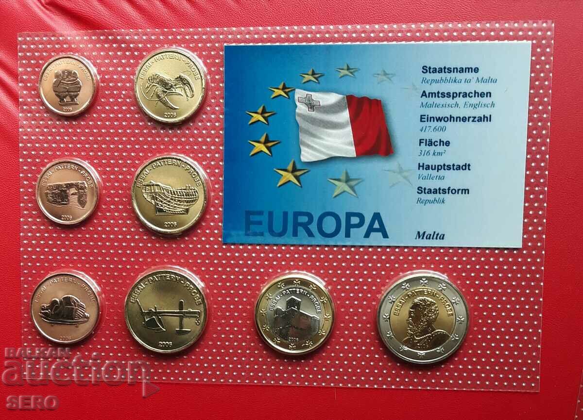 Malta-SET 2006 de 8 monede euro dovada