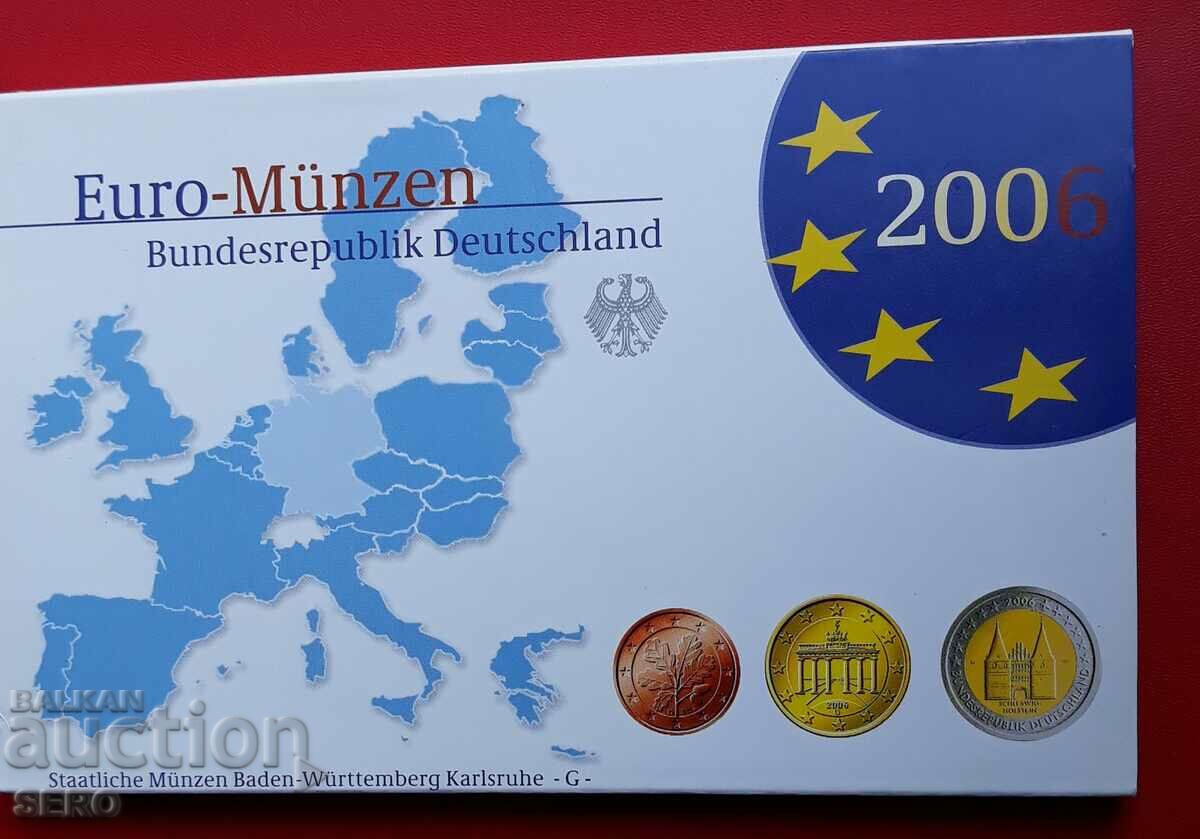 Germany-SET 2006 G-Karlsruhe of 8 euro coins