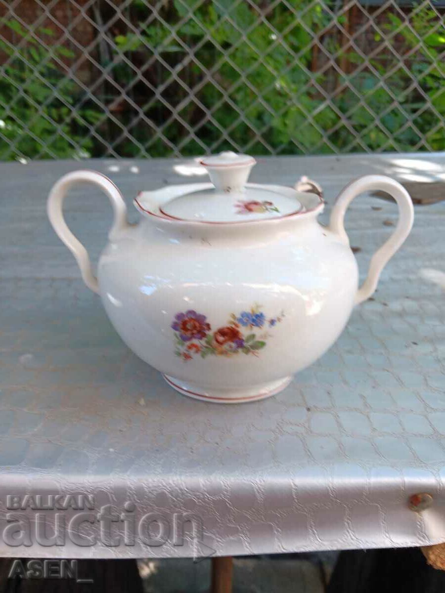 porcelain sugar bowl