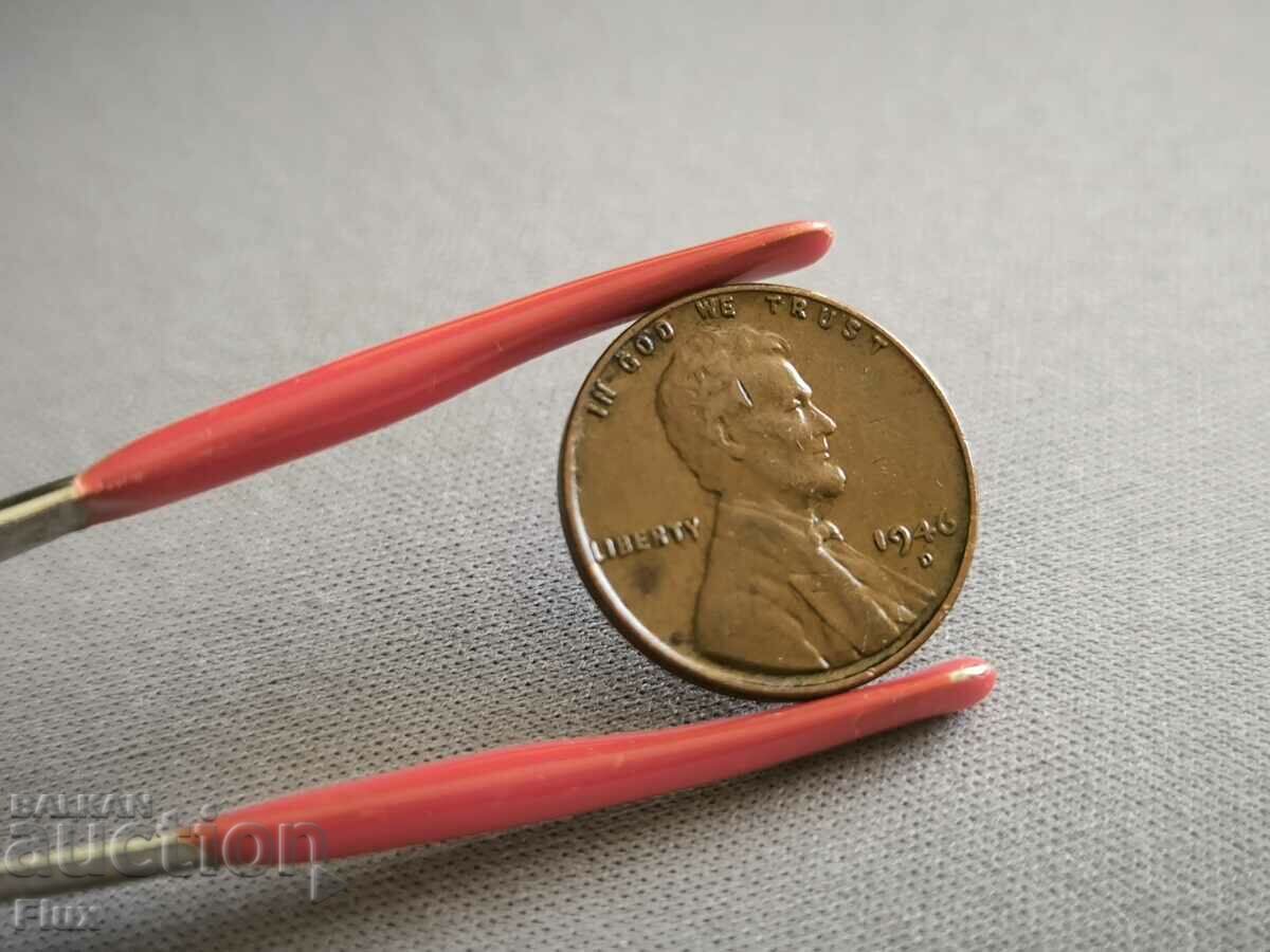 Auction Coin - USA - 1 cent | 1946; Series D Auction Coin - USA - 1 cent | 1946; Series D