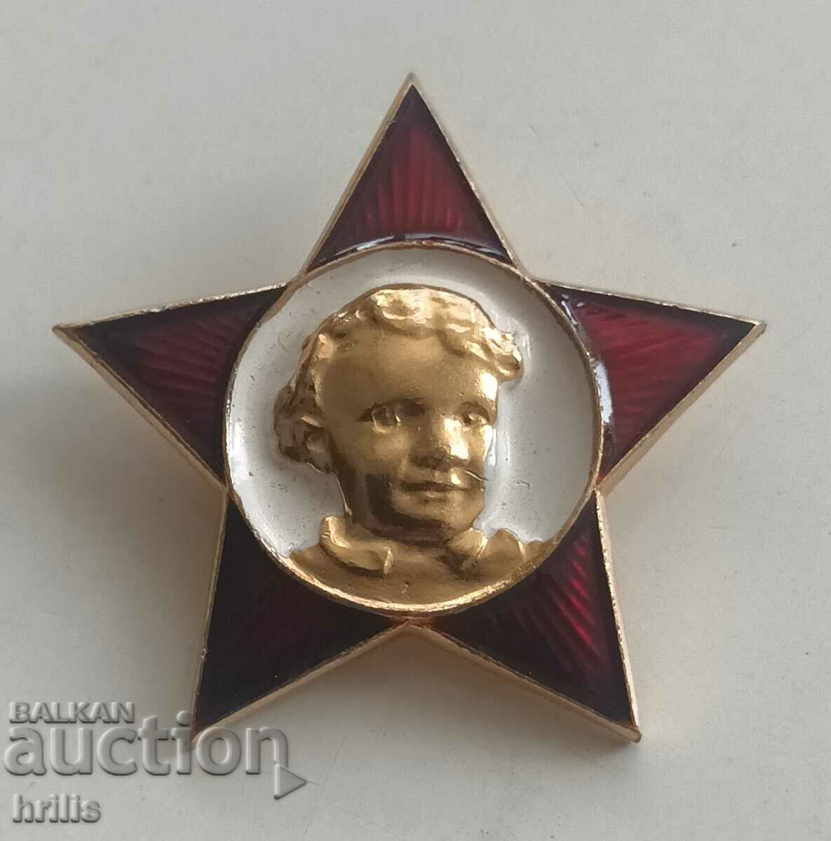 Auction  USSR - ENAMEL BADGE - VLADIMIR ILYCH LENIN