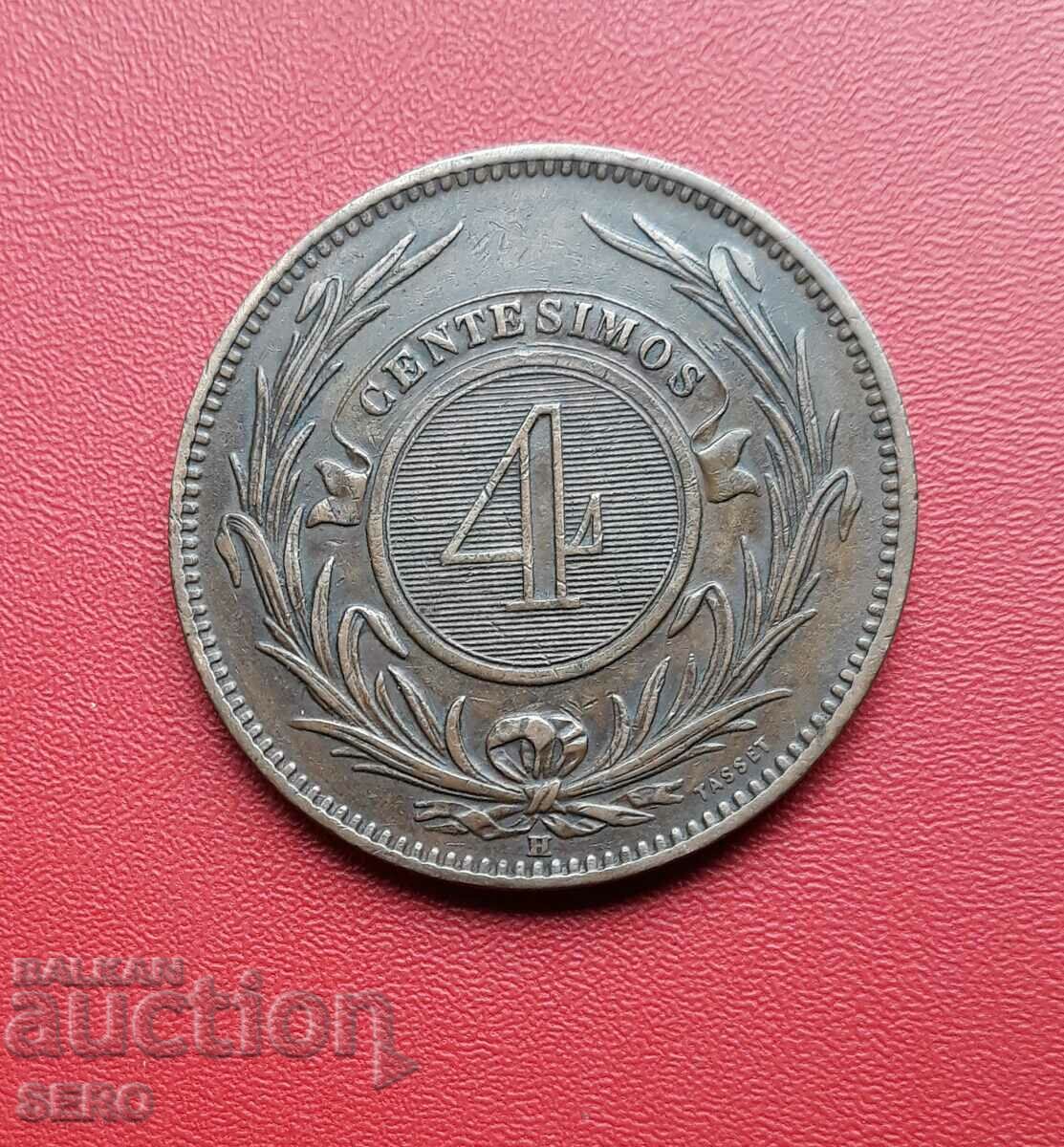 Ουρουγουάη-4 centesimos 1869-pl